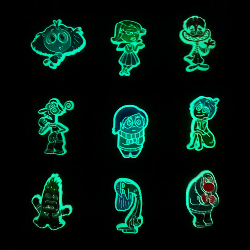 Crocs Kids Fluorescent Shoe Decorations Inside Out 2 - 9 buc