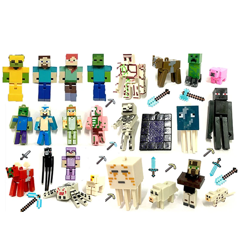 Pachetul figurină și cărțile Minecraft - mai multe variante