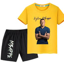 Tricou de vară pentru copii și pantaloni scurți Kylian Mbappé - mai multe variante