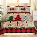 Designer lenjerie de pat Crăciun și Moș Crăciun - mai multe variante