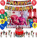 Set de petrecere de fotbal pentru ziua de naștere cu baloane Cristiano Ronaldo - mai multe variante