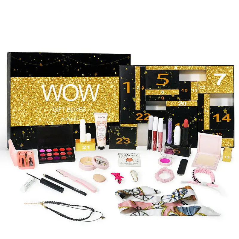 Calendar advent cosmetic - accesorii de frumusețe