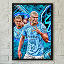 Imaginea de design a unui fotbalist - Erling Haaland