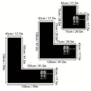 Covoraș de colț anti-alunecare și masaj în fața cabinei de duș