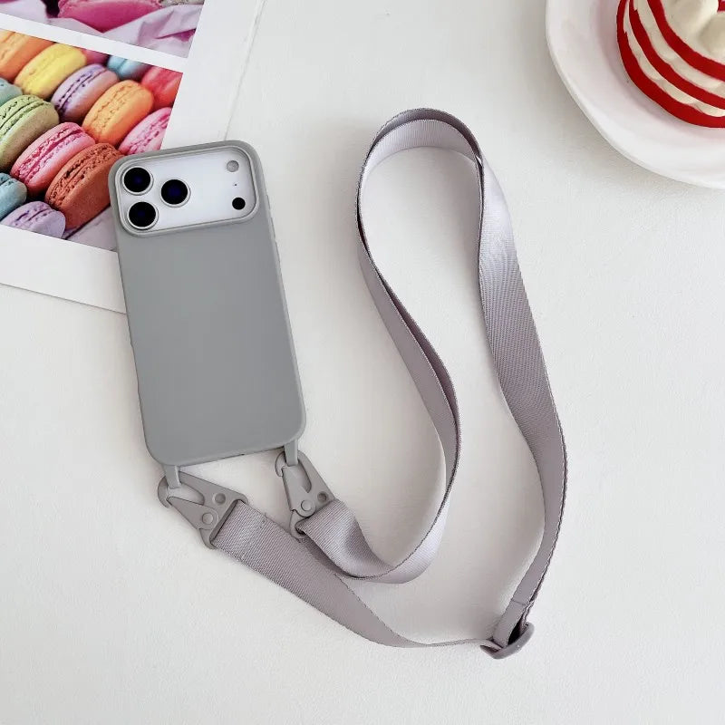Curea cu husă pentru iPhone 16-17 Pro/Pro Max/Air - mai multe variante