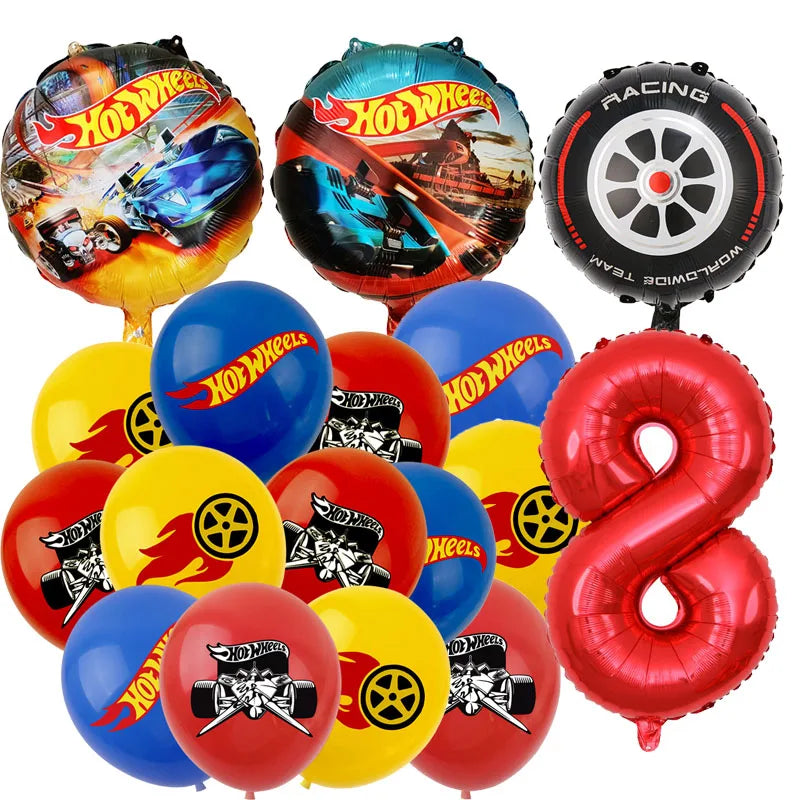 Baloane aniversare Hot Wheels - mai multe variante