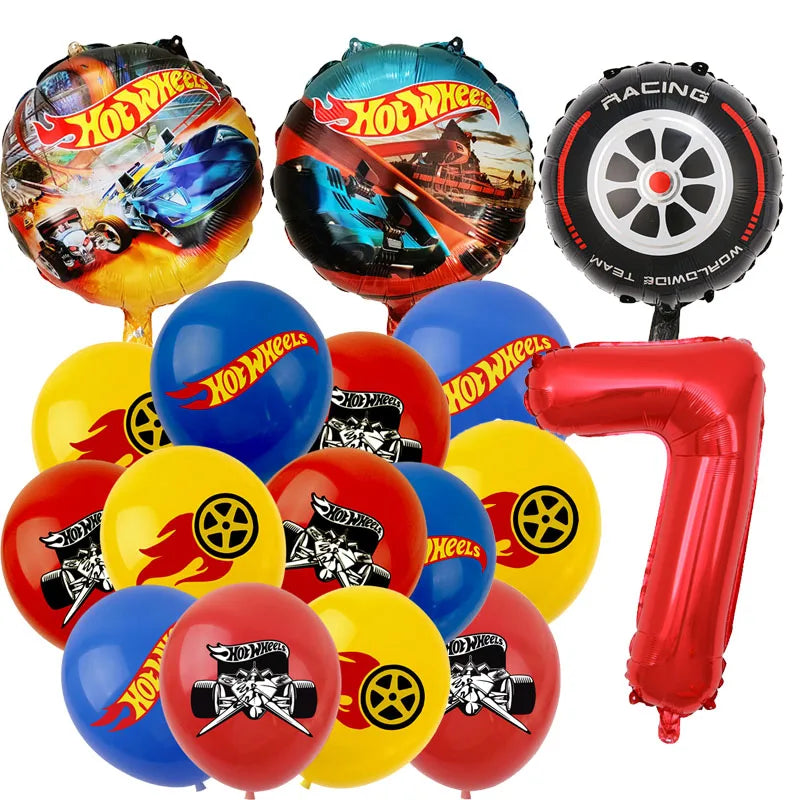 Baloane aniversare Hot Wheels - mai multe variante