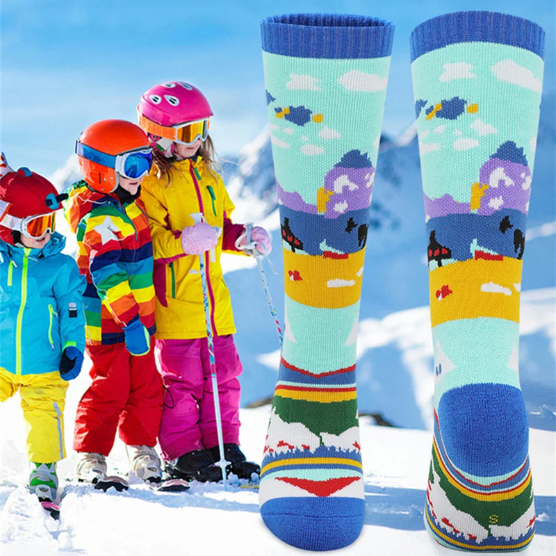 Șosete de iarnă pentru schi și snowboard AlpineGlare™ Kids - mai multe variante