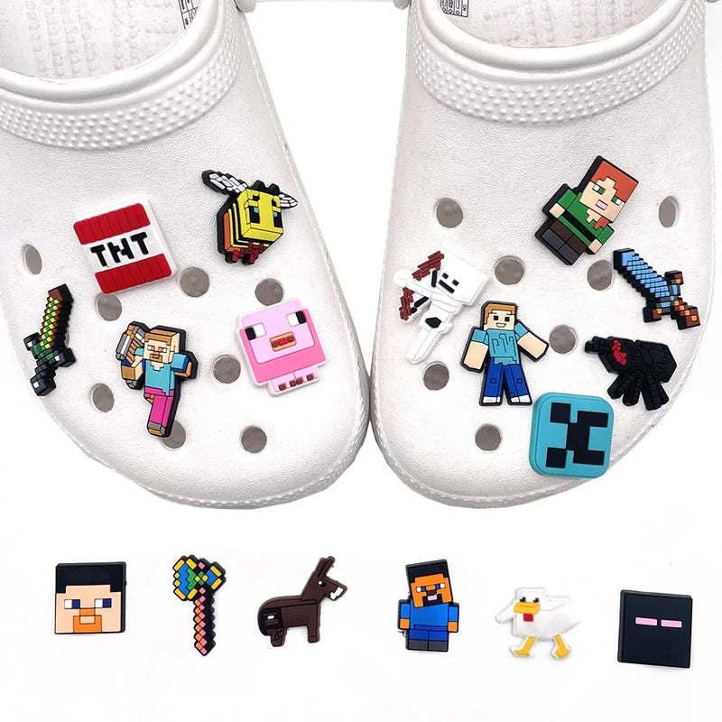 Decorațiuni pentru pantofi Crocs Minecraft - 18 buc