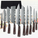 Set profesional de cuțite de bucătărie din oțel Damascus NordicSteel™