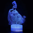 Lampă cu iluzii 3D Frozen - mai multe variante