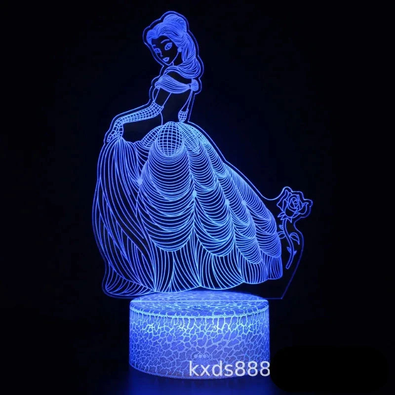 Lampă cu iluzii 3D Frozen - mai multe variante