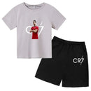Set de vară pentru copii cu tricou și pantaloni scurți Cristiano Ronaldo - mai multe variante