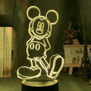 Lampă cu iluzii 3D Mickey Mouse - mai multe variante