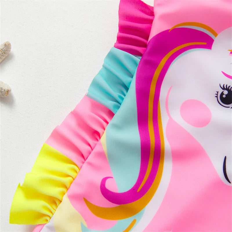 Costume de baie unicorn fete