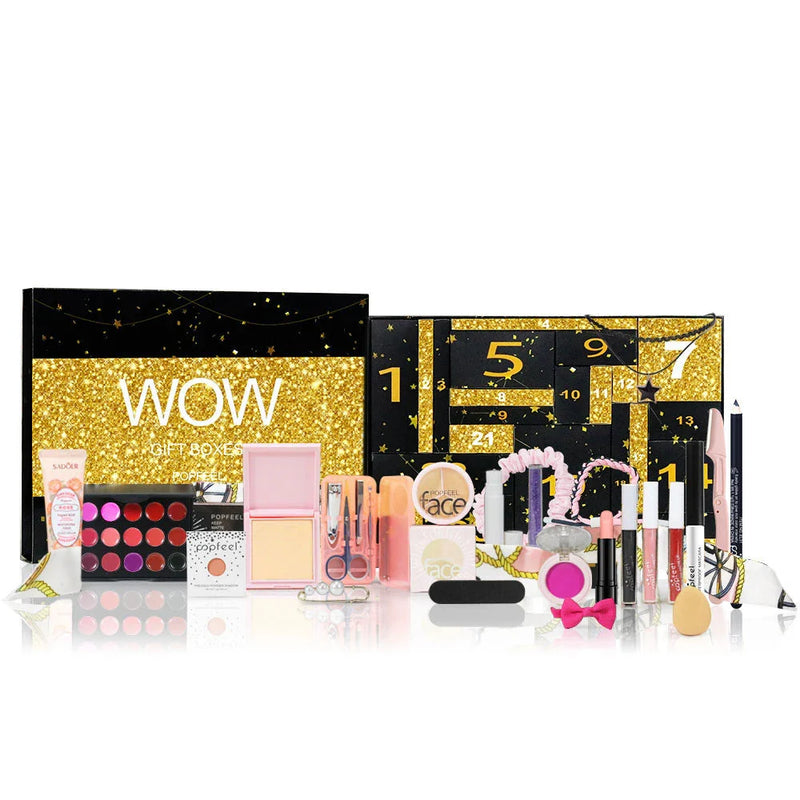 Calendar advent cosmetic - accesorii de frumusețe