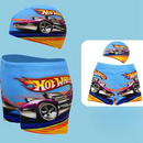 Costum de baie și șapcă pentru băieți Hot Wheels - mai multe variante