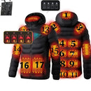 Jachetă încălzită pentru bărbați - 17 zone de încălzire