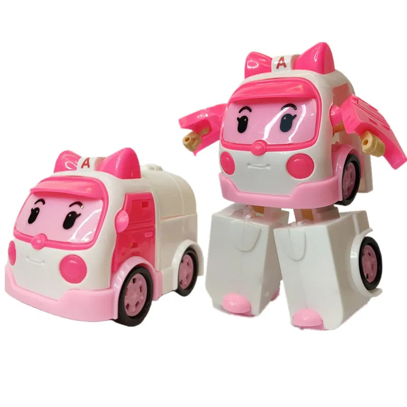 Transformarea roboților figurină Robocar Poli - mai multe variante