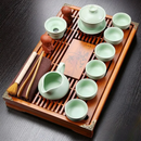 Set de ceai din ceramică Yixing cu tavă din lemn - mai multe variante