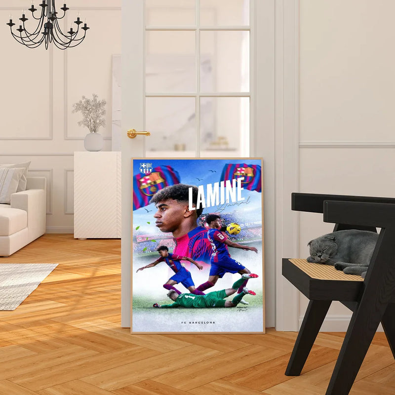 Imagine design Lamine Yamal - mai multe variante