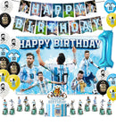 Set de petrecere de fotbal pentru ziua de naștere cu baloane Lionel Messi - mai multe variante