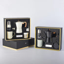 Set de cafea tradițională MokaPremium™ - moka pot și râșniță manuală pentru boabe de cafea