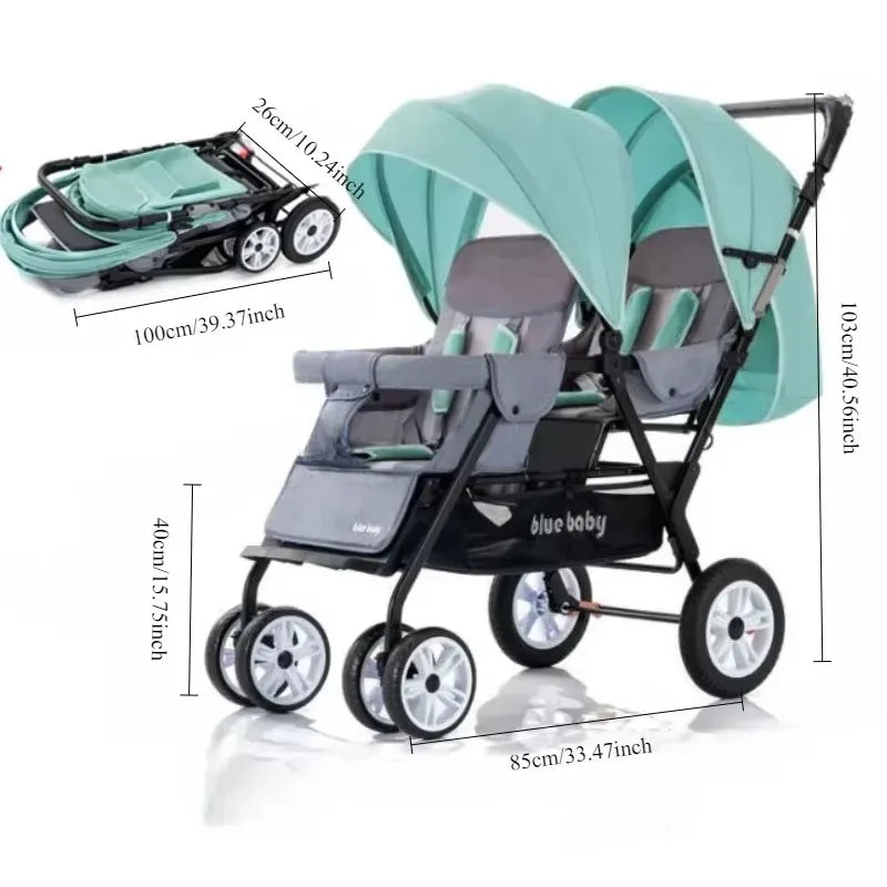 Cărucior BabyNest™ pentru gemeni - mai multe variante
