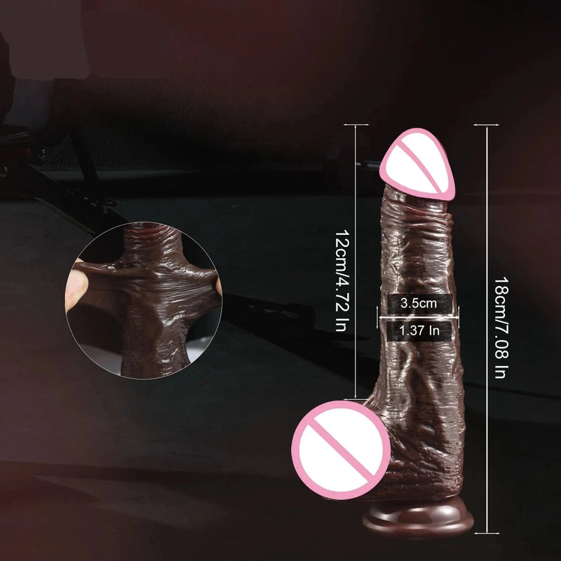 Dildo realist cu preput mobil - mai multe variante