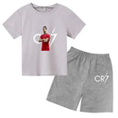 Set de vară pentru copii cu tricou și pantaloni scurți Cristiano Ronaldo - mai multe variante