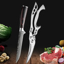 Set de cuțite de bucătărie SharpMaster™ cu model Damascene și foarfece