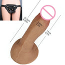 Dildo din silicon cu ventuză puternică - mai multe variante