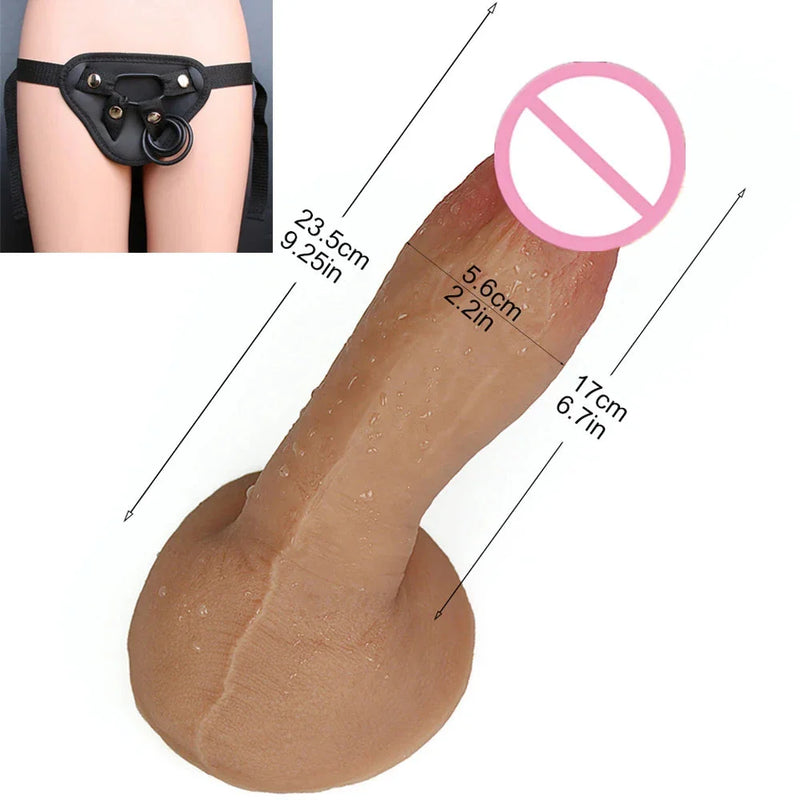 Dildo din silicon cu ventuză puternică - mai multe variante