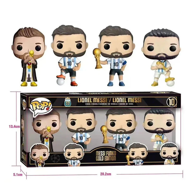 Designer Fotbal figurine Lionel Messi - 4 buc