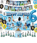 Set de petrecere de fotbal pentru ziua de naștere cu baloane Lionel Messi - mai multe variante
