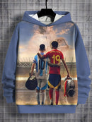 Copii Fotbal Sweatshirt Lionel Messi și Lamine Yamal