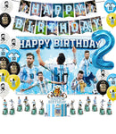 Set de petrecere de fotbal pentru ziua de naștere cu baloane Lionel Messi - mai multe variante