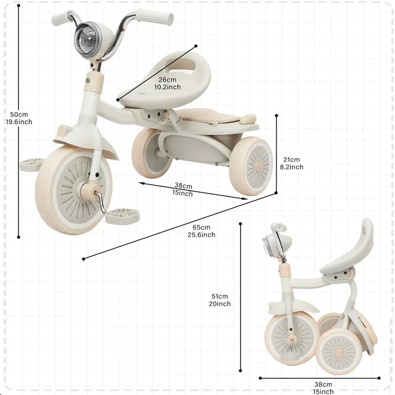 Design triciclu pentru copii - mai multe variante