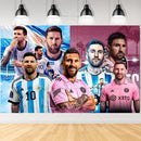 Set de petrecere de fotbal pentru ziua de naștere cu baloane Lionel Messi - mai multe variante