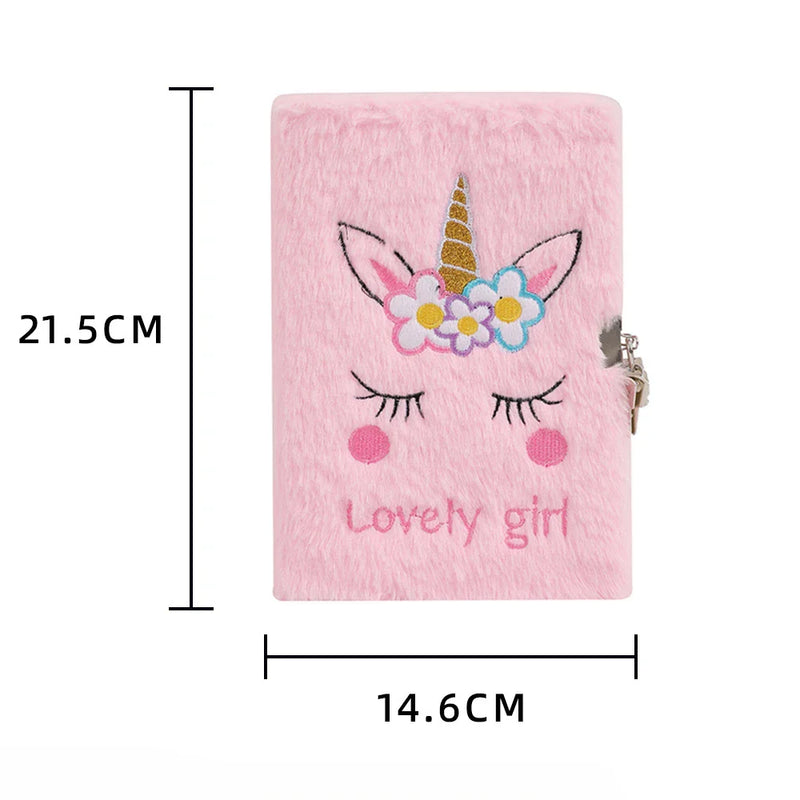Fete Plush Notebook Unicorn - mai multe variante