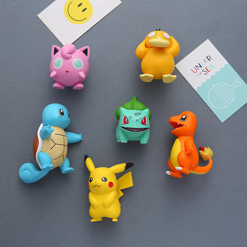 Magneți 3D pentru frigider Pokemon - 6 buc