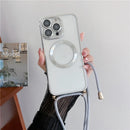 Husă transparentă și curea pentru iPhone 11-14, inclusiv Pro/Pro Max - mai multe variante