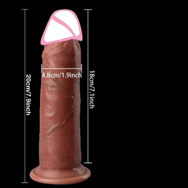 Dildo realist cu preput mobil - mai multe variante