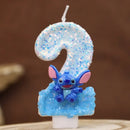 Lumânări de tort cu numărul Stitch - mai multe variante