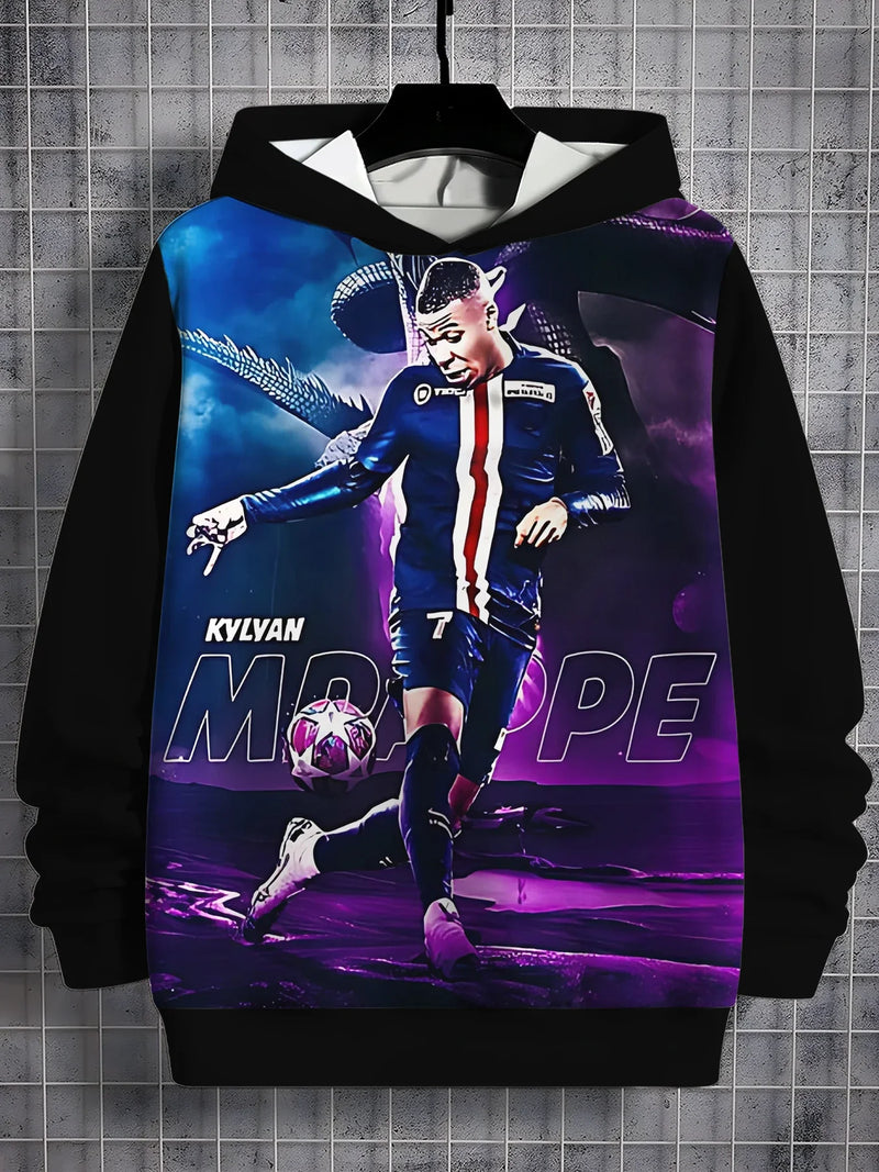 Tricou de fotbal cu imprimare 3D Kylian Mbappé - mai multe variante