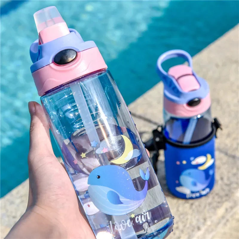 Sticlă de băut pentru copii cu animale 500 ml - mai multe variante