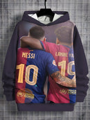 Copii Fotbal Sweatshirt Lionel Messi și Lamine Yamal