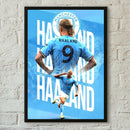 Imaginea de design a unui fotbalist - Erling Haaland