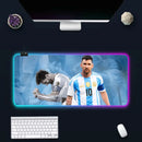 Tastatură și mouse pad luminos RGB Lionel Messi - mai multe variante