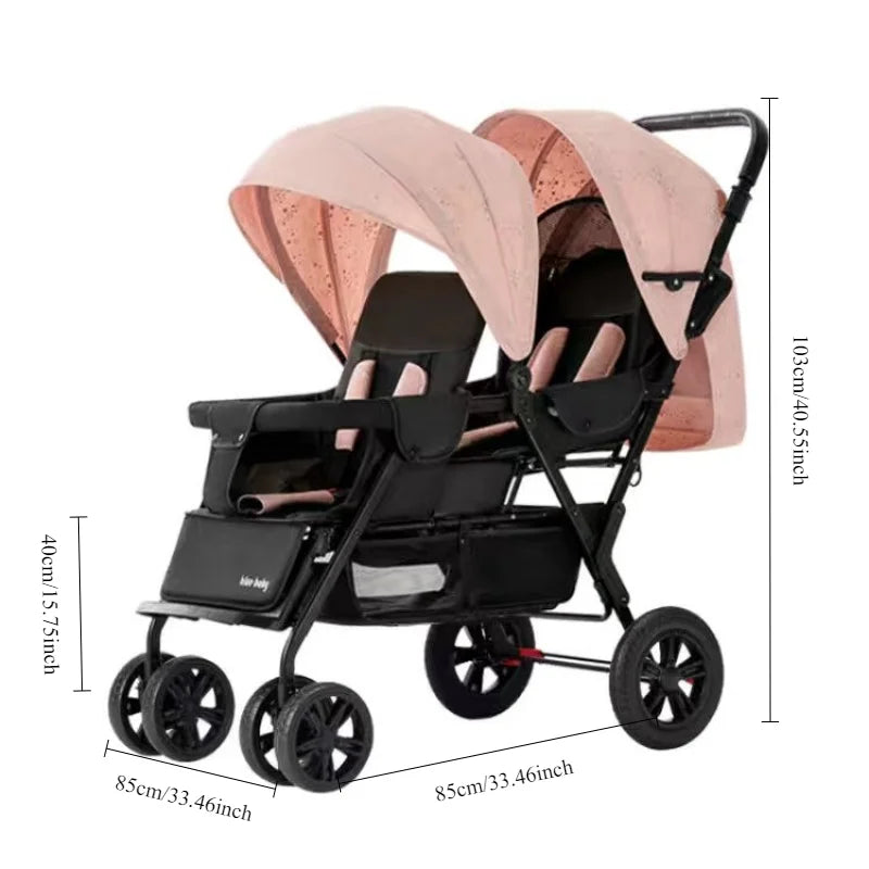Cărucior BabyNest™ pentru gemeni - mai multe variante